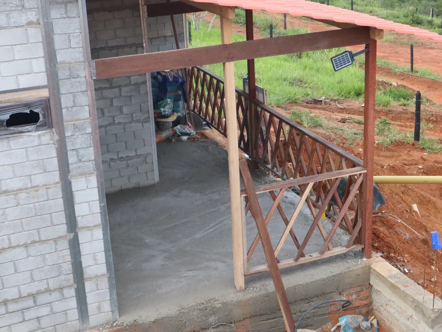 Corredor de la Diamante antes de los acabados