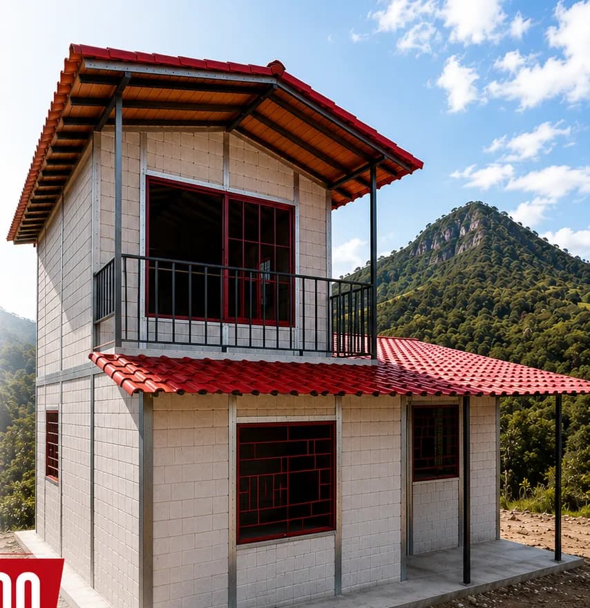 Casa Motoso, detalle del balcón y la ventanería