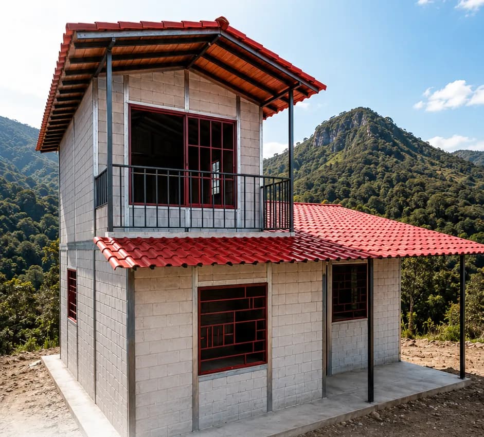 Casa Motoso, vista frontal