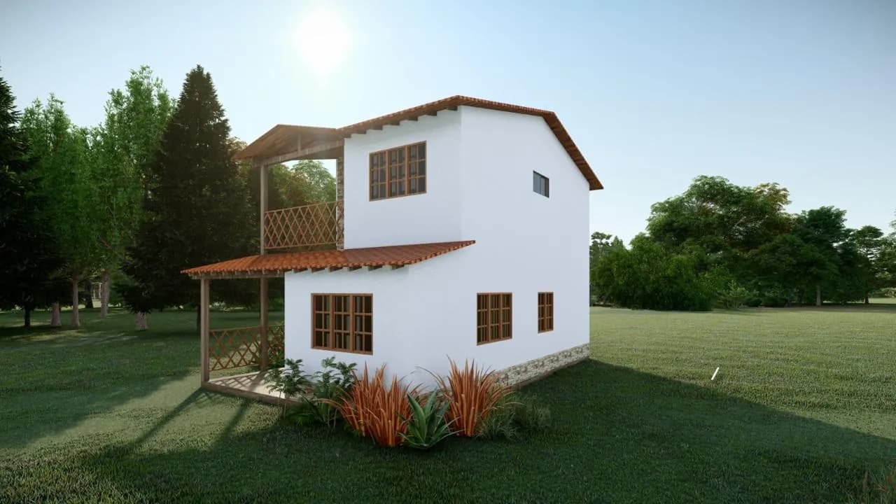 Casa Siaga vista desde el jardín